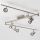 Spot LED 6x GU10 / 4,7 W / 230 V, finition chrome mat