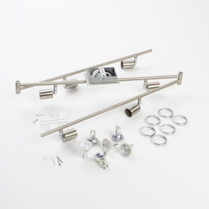 Spot LED 6x GU10 / 5W / 230V, chrome mat