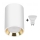 Spot LED CHLOE 1xGU10/6W/230V arrondi blanc/doré