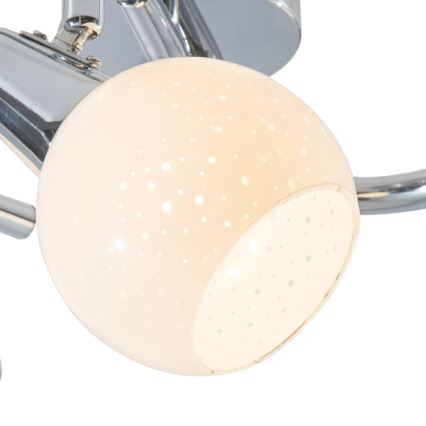 Spot LED DOXY 3xE14/4W/230V chrome brillant