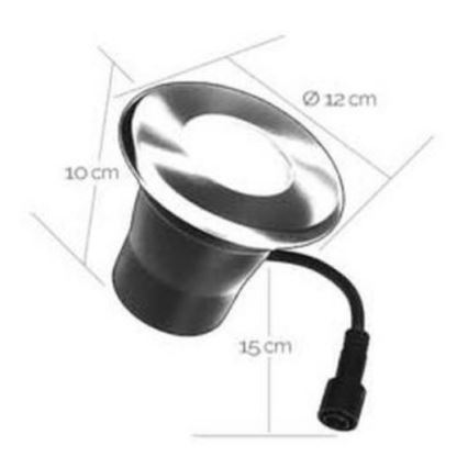 Spot LED encastrable extérieur EASY CONNECT 1xGU10/4W/230V 3000K IP65 arrondi