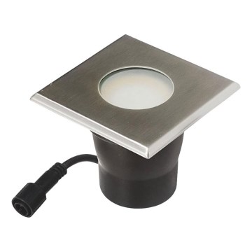 Spot LED encastrable extérieur EASY CONNECT 1xGU10/4W/230V 3000K IP65 carré