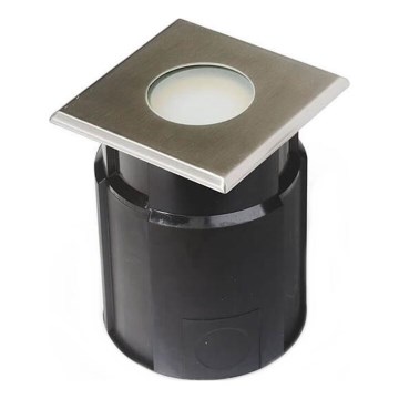 Spot LED encastrable extérieur EASY CONNECT 1xGU10/4W/230V 3000K IP65 carré