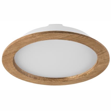 Plafonnier LED encastré WOODY SPOT LED/23,5W/230V 4000K noyer Ø 23,5 cm
