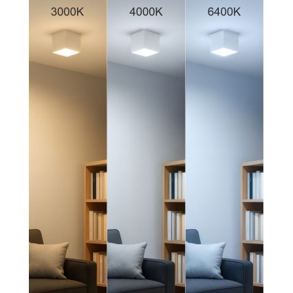 Spot LED LED/5W/230V 3000/4000/6400K 7,5x7,5 cm blanc