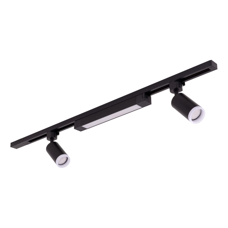 Spot LED per sistema a binario TRACER 2xGU10/10W/230V + LED/20W 1 m nero
