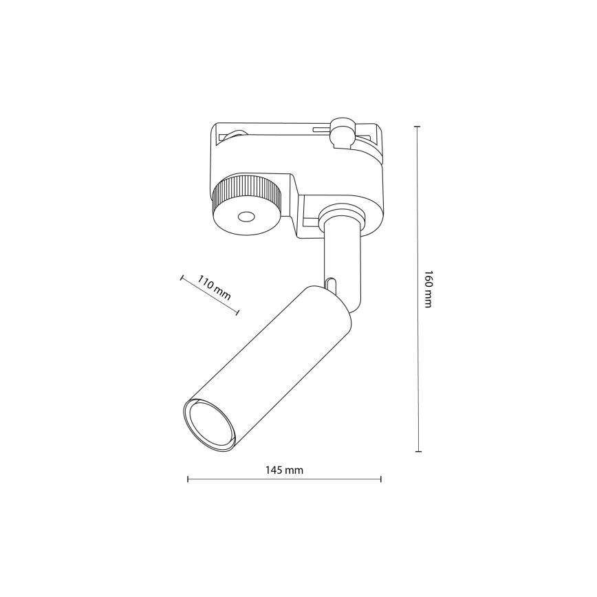 Spot LED pour système de rail monophasé LAGOS 1xG9/3W/230V blanc