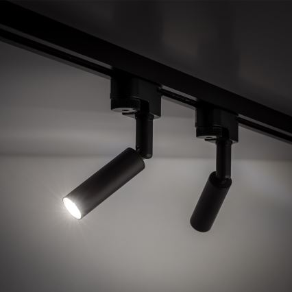 Spot LED pour système de rail monophasé LAGOS 1xG9/3W/230V noir
