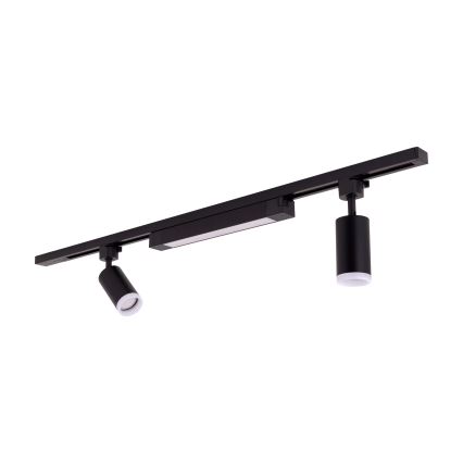 Spot à LED pour système sur rail TRACER 2xGU10/10W/230V + LED/20W 1 m noir