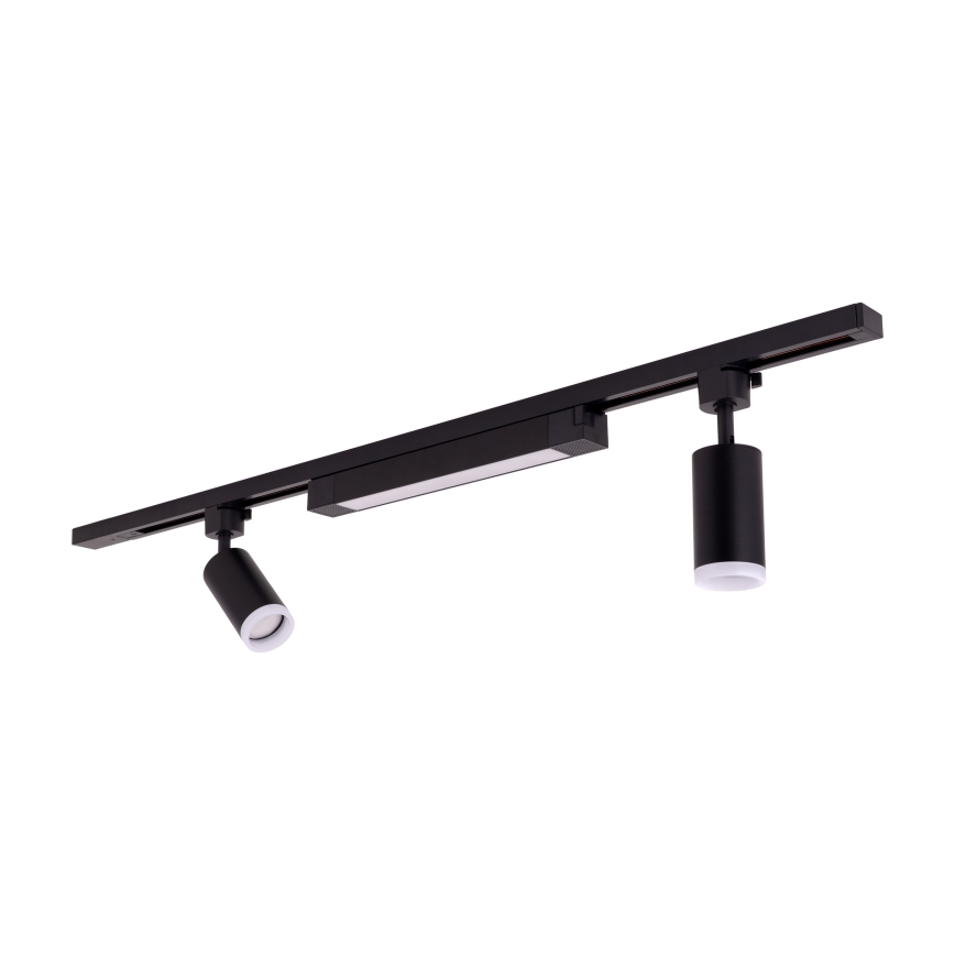 Spot à LED pour système sur rail TRACER 2xGU10/10W/230V + LED/20W 1 m noir