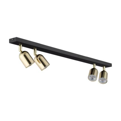Spot LED RGBW dimmable TOP 4xGU10/6,5W/230V 2700-6500K noir/doré