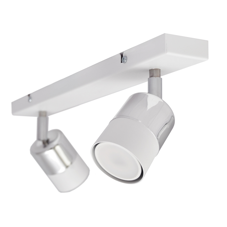 Spot LED TUBSSON 2xGU10/4,8W/230V blanc/chrome brillant