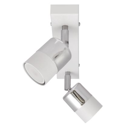 Spot LED TUBSSON 2xGU10/4,8W/230V blanc/chrome brillant