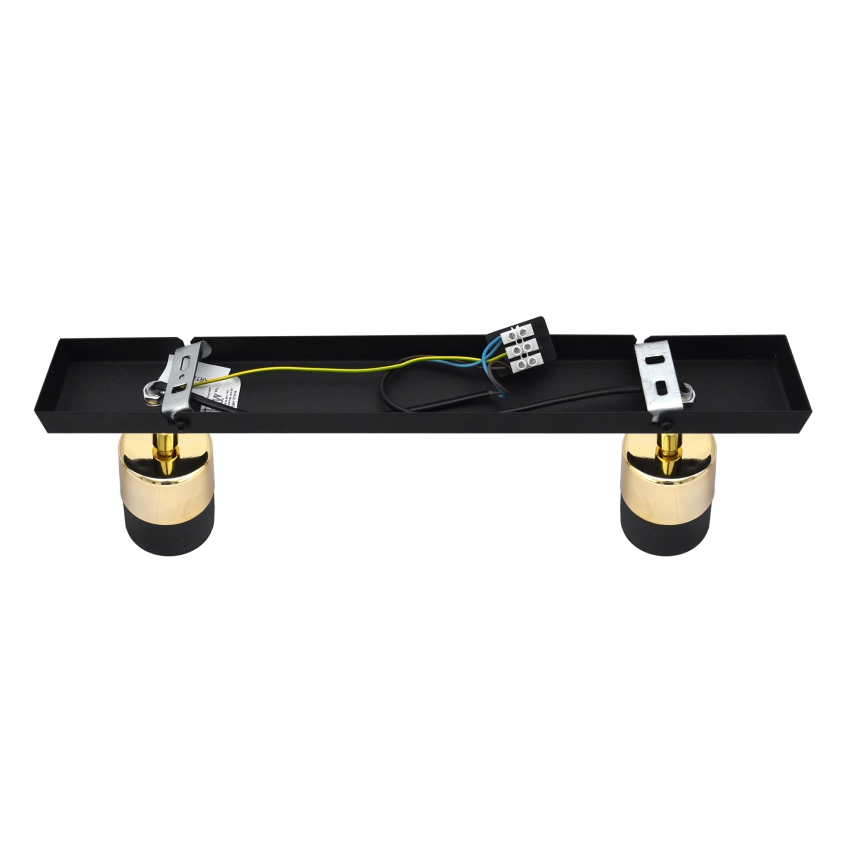 Spot LED TUBSSON 2xGU10/4,8W/230V noir/doré