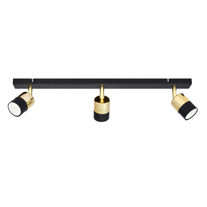 Spot LED TUBSSON 3xGU10/4,8W/230V noir/doré