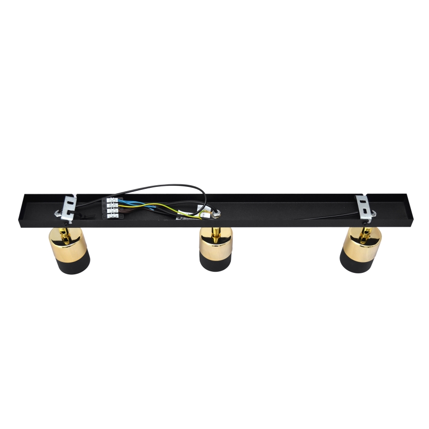 Spot LED TUBSSON 3xGU10/4,8W/230V noir/doré