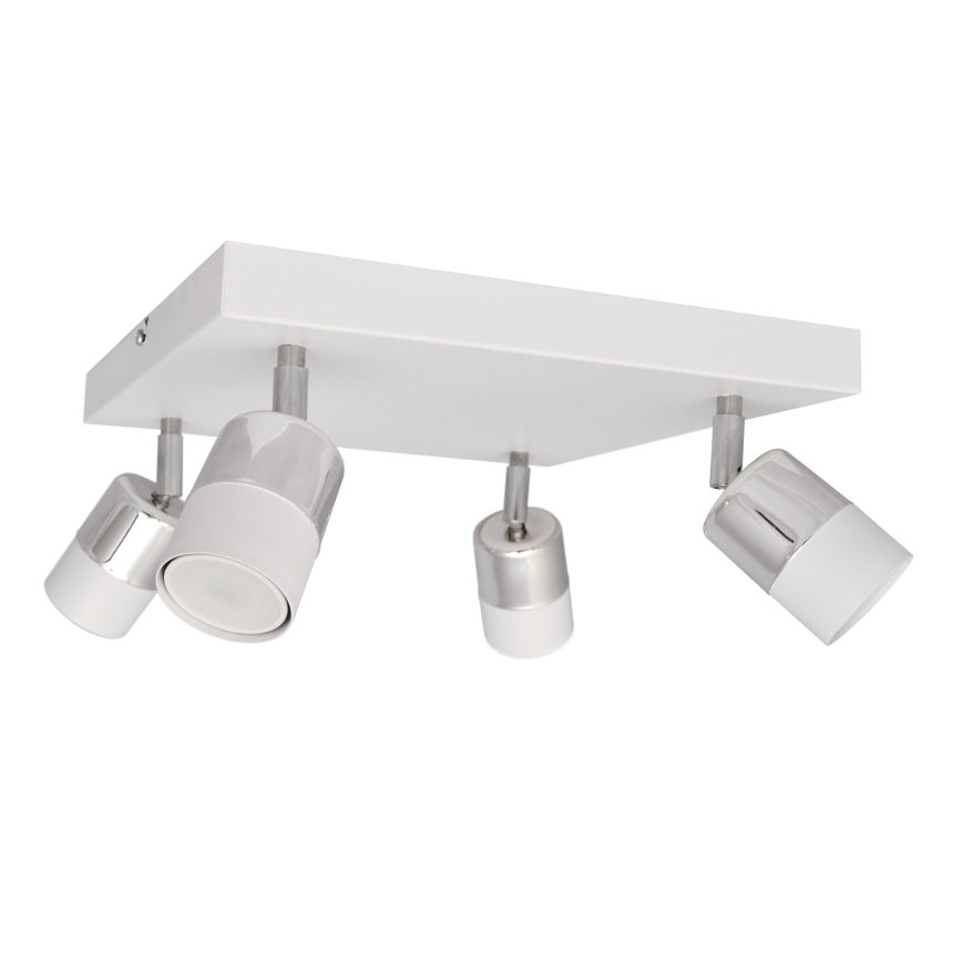 Spot LED TUBSSON 4xGU10/4,8W/230V blanc/chrome brillant