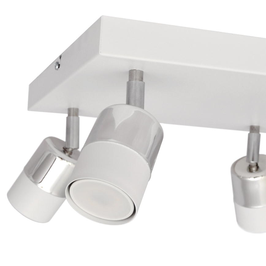 Spot LED TUBSSON 4xGU10/4,8W/230V blanc/chrome brillant
