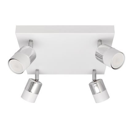 Spot LED TUBSSON 4xGU10/4,8W/230V blanc/chrome brillant
