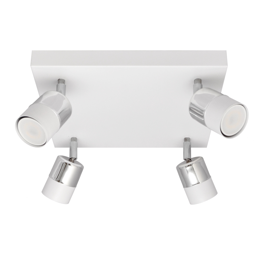 Spot LED TUBSSON 4xGU10/4,8W/230V blanc/chrome brillant