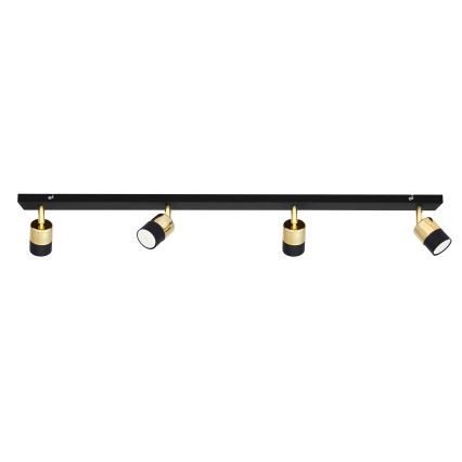 Spot LED TUBSSON 4xGU10/4,8W/230V noir/doré