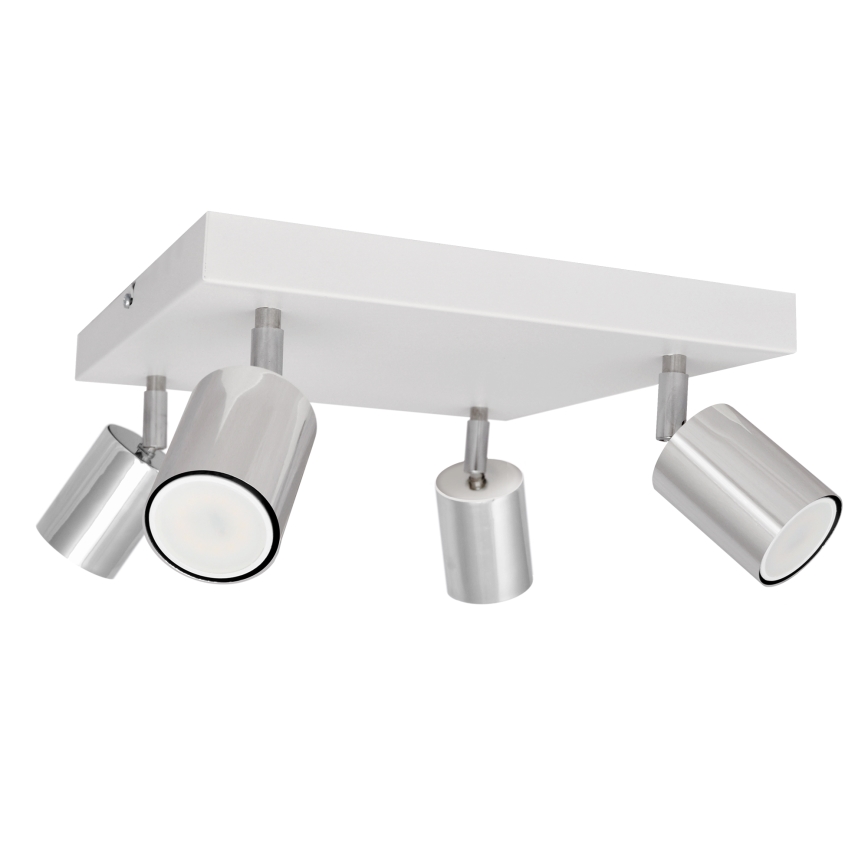 Spot LED TUNE 4xGU10/4,8W/230V chrome mat/blanc