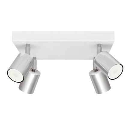 Spot LED TUNE 4xGU10/4,8W/230V chrome mat/blanc