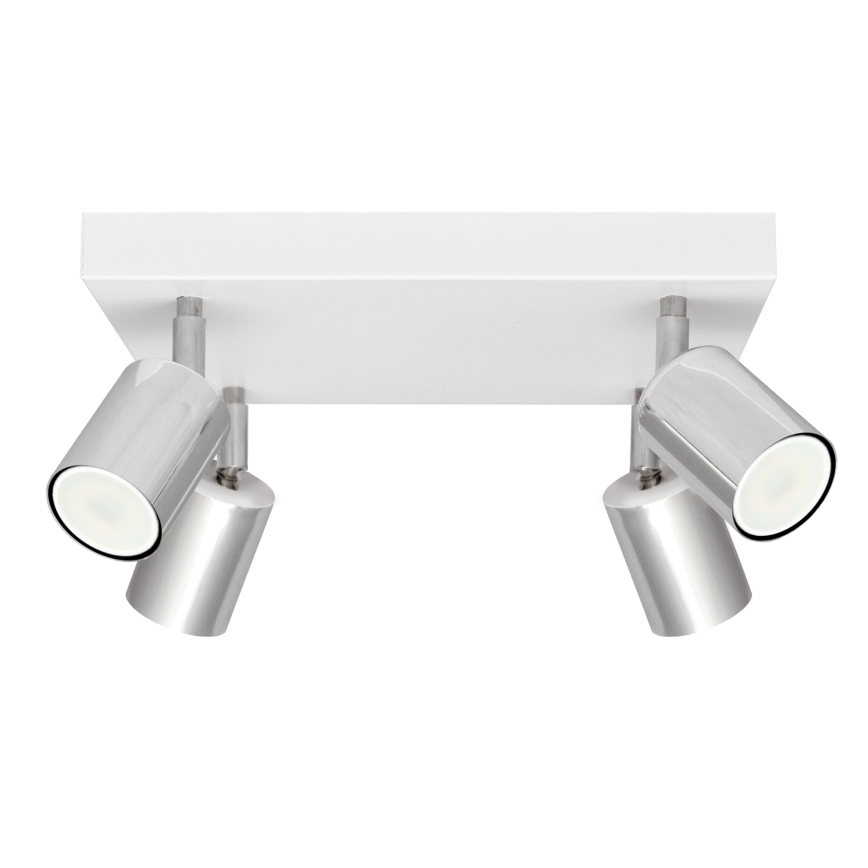 Spot LED TUNE 4xGU10/4,8W/230V chrome mat/blanc