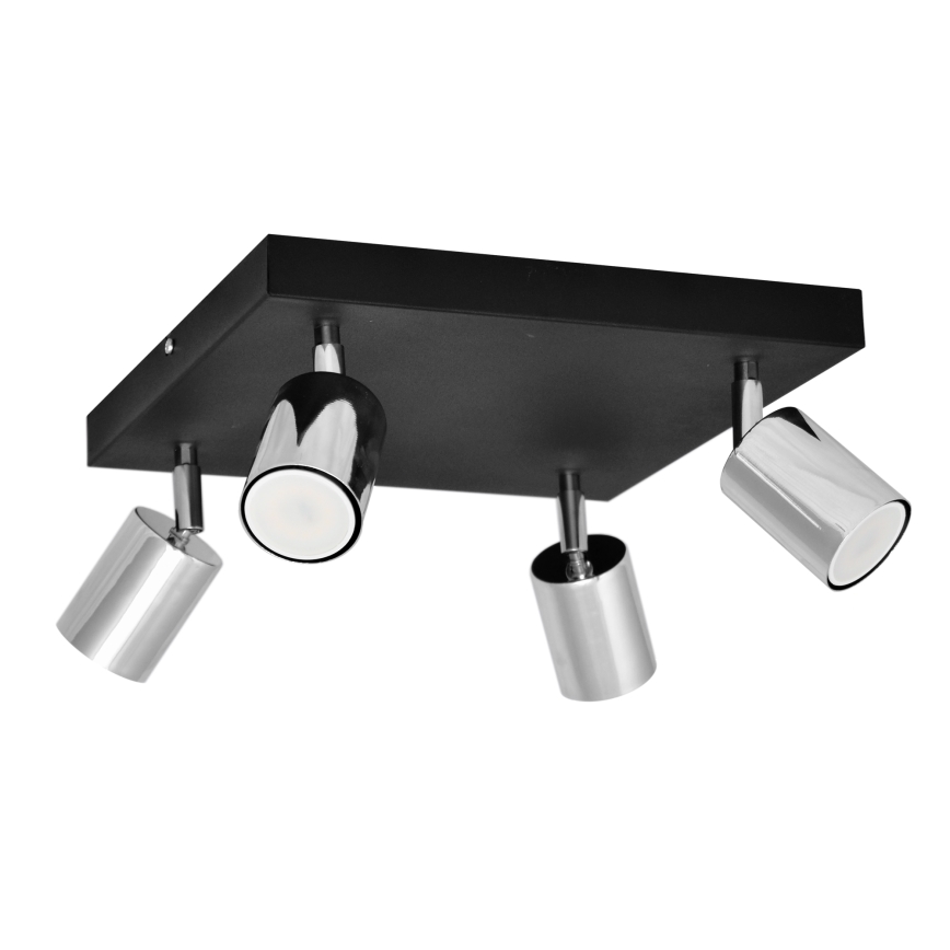 Spot LED TUNE 4xGU10/4,8W/230V chrome mat/noir