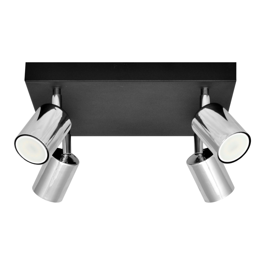 Spot LED TUNE 4xGU10/4,8W/230V chrome mat/noir
