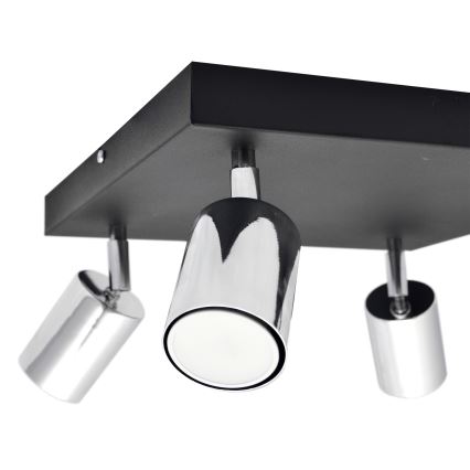 Spot LED TUNE 4xGU10/4,8W/230V chrome mat/noir