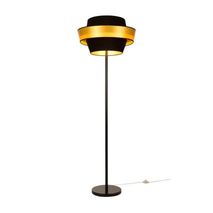 Lampada da terra PRETO GOLD 1xE27/60W/230V