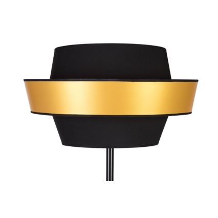 Lampada da terra PRETO GOLD 1xE27/60W/230V