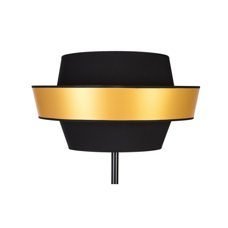 Lampada da terra PRETO GOLD 1xE27/60W/230V