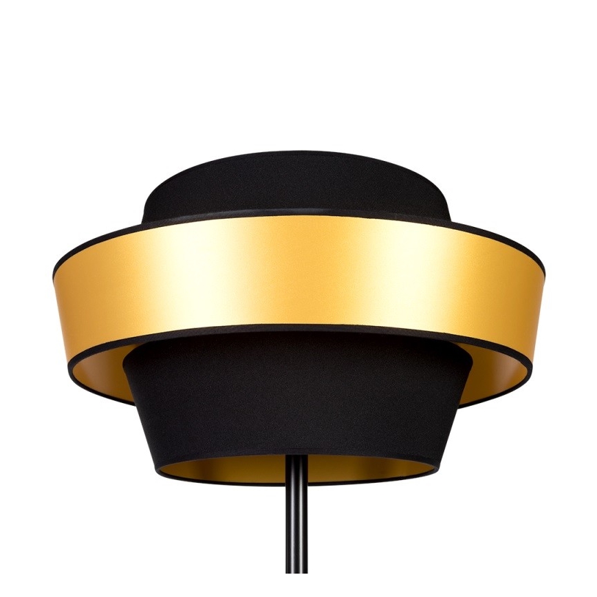 Lampada da terra PRETO GOLD 1xE27/60W/230V