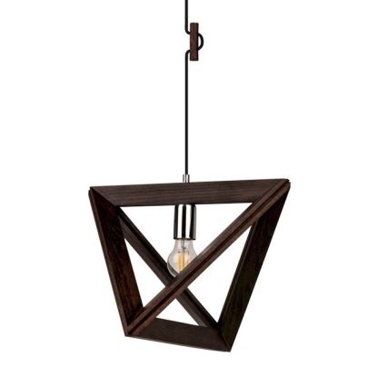 Suspension filaire TRIGONON 1xE27/60W/230V hêtre