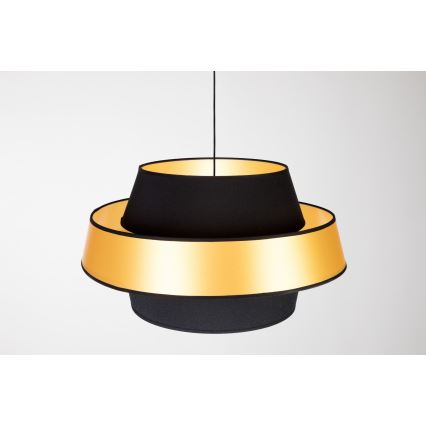 Lampadario a cavo PRETO GOLD 1xE27/60W/230V