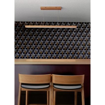 Lampadario a sospensione LED dimmerabile su cavo SMAL LED/18W/230V rovere