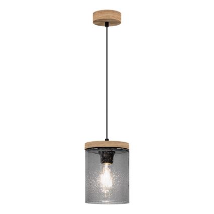 Hängeleuchte MONSUN 1xE27/60W/230V Kiefer