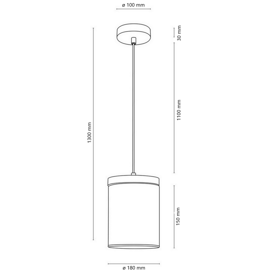 Lampadario a sospensione con filo MONSUN 1xE27/60W/230V pino