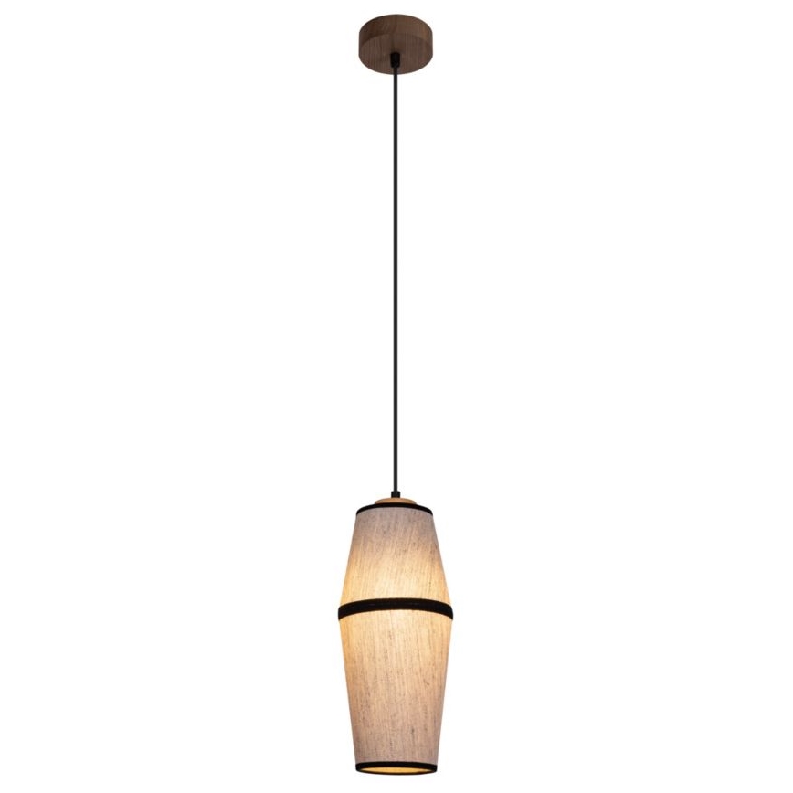 Suspension sur câble AMIGO 1xE27/25W/230V chêne