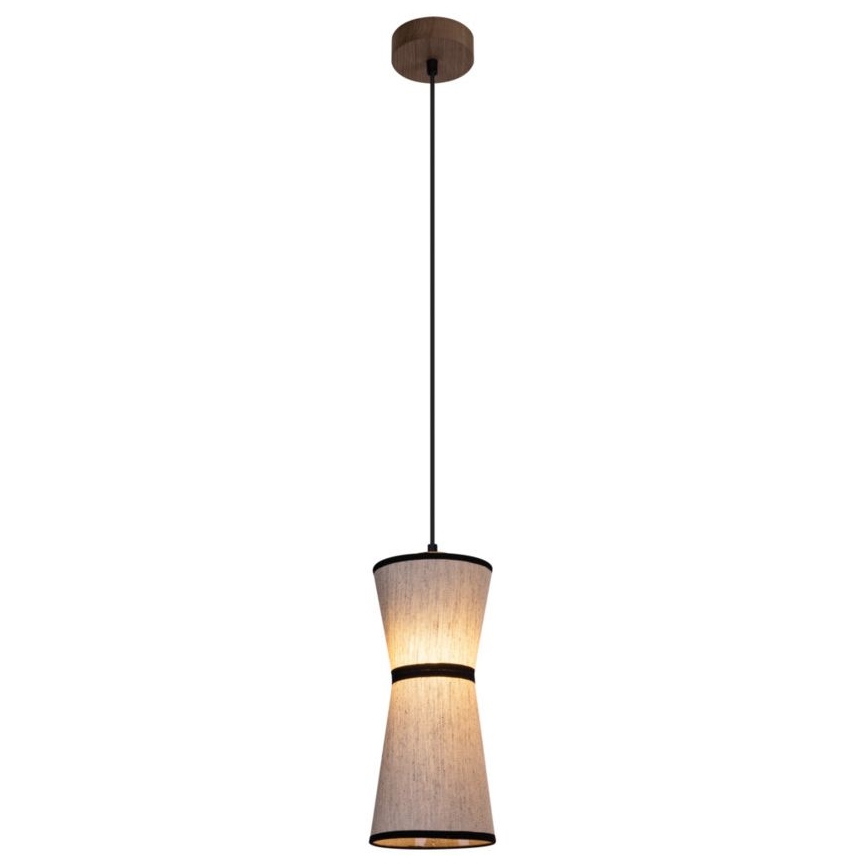 Lampadario a sospensione con filo AMIGO 1xE27/25W/230V quercia