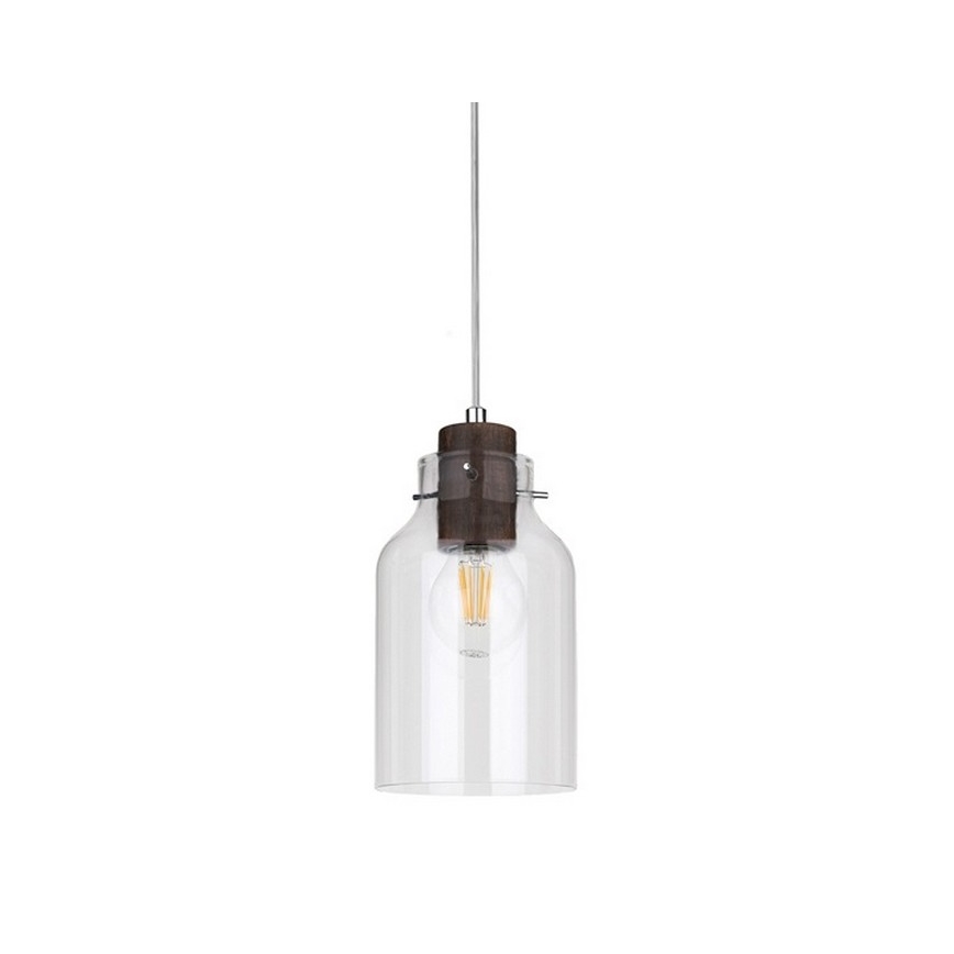 Lampadario a sospensione con filo ALESSANDRO 1xE27/60W/230V faggio