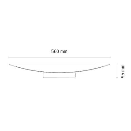 Applique a LED dimmerabile DUBAI LED/6,5W/230V quercia