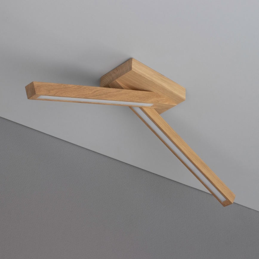 Plafonnier LINUS 2xLED/4,5W/230V chêne mat
