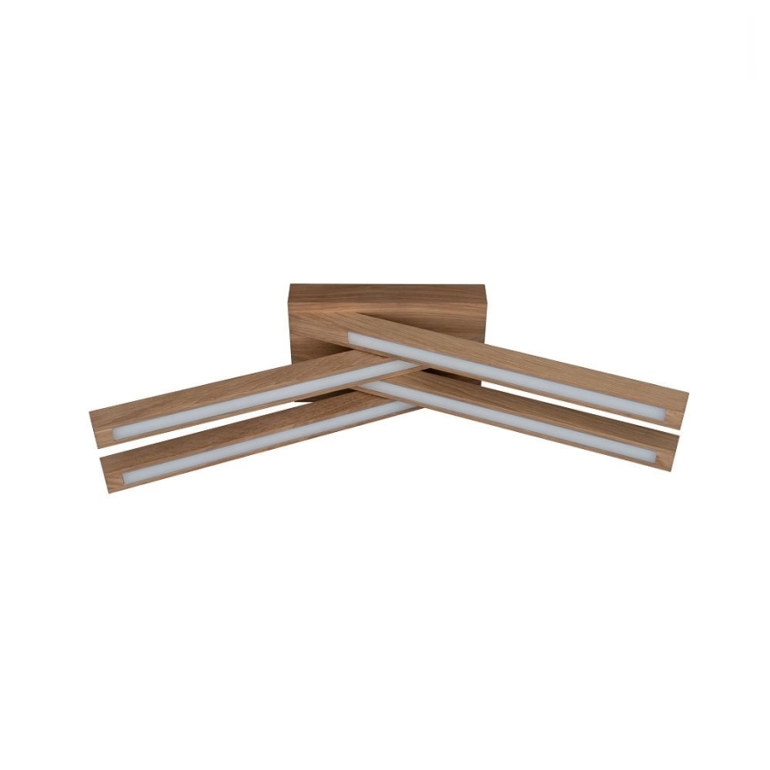 Lampadario a plafone LED LINUS 4xLED/4,5W/230V rovere opaco