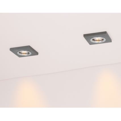 Lampada LED da incasso VITAR 1xGU10/5W/230V CRI 90 calcestruzzo – FSC certificato