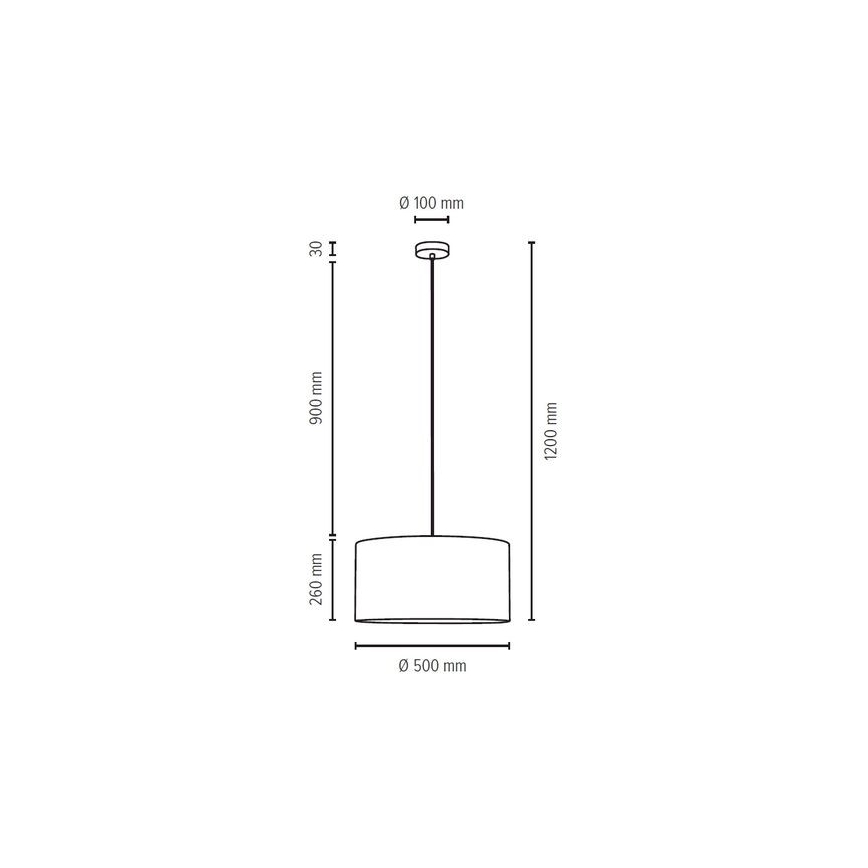 Lampadario a sospensione con filo SCARLETT 1xE27/60W/230V - certificato FSC