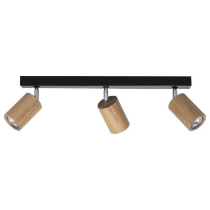 Spot de plafond LED MATTI 3xGU10/5W/230V chêne - certifié FSC