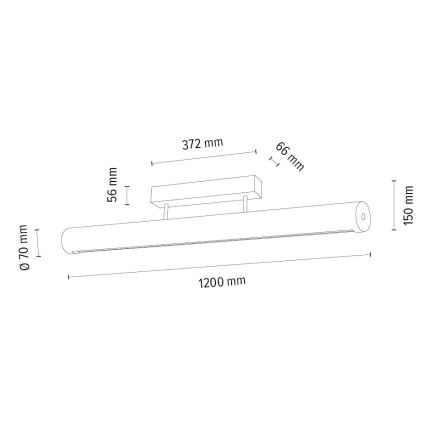 Plafoniera LED dimmerabile CONOR LED/34,5W/230V rovere